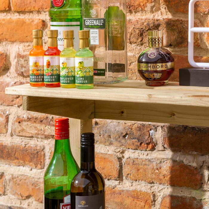 Midland Garden Furniture Garden Mini Bar Zinc Coated Counter Top