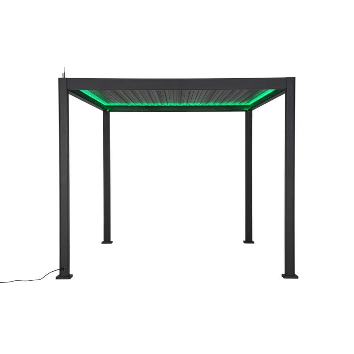 3M x 3M Square NOVA TITAN LED Pergola GREY New 2025 Model NEW