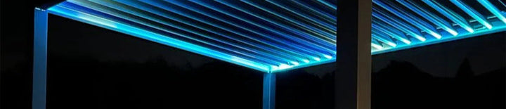 3M x 3M Square NOVA TITAN LED Pergola GREY New 2025 Model NEW