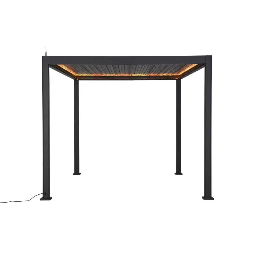 3M x 3M Square NOVA TITAN LED Pergola GREY New 2025 Model NEW