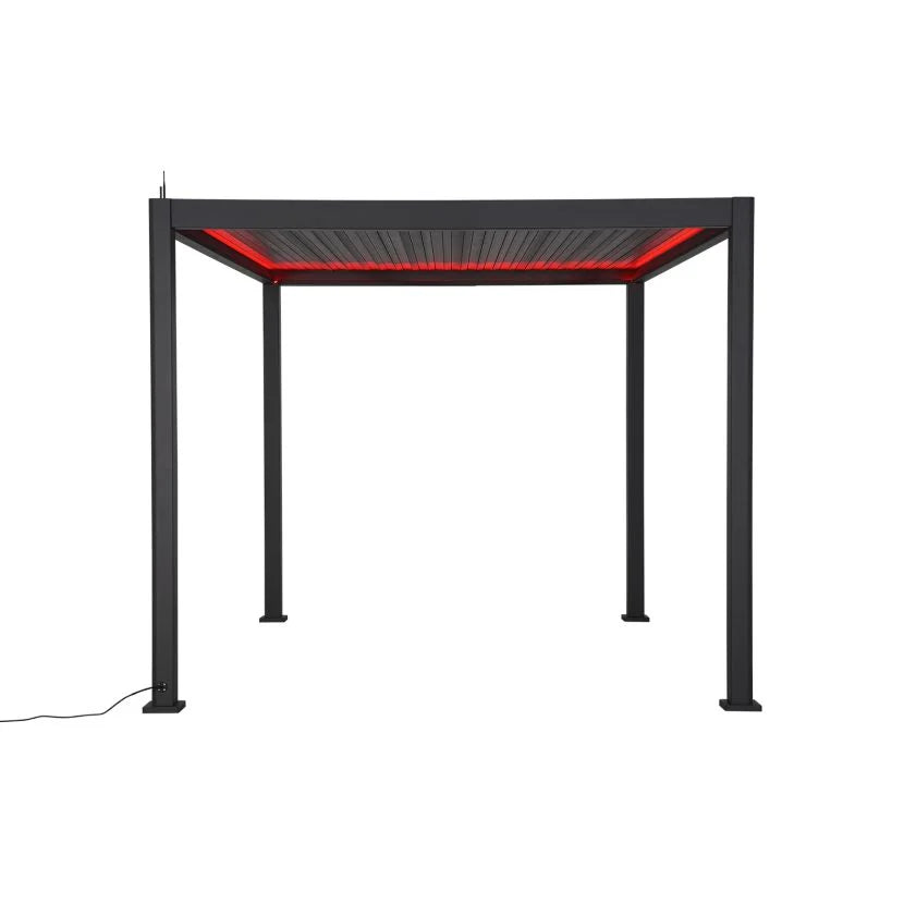 3M x 3M Square NOVA TITAN LED Pergola GREY New 2025 Model NEW