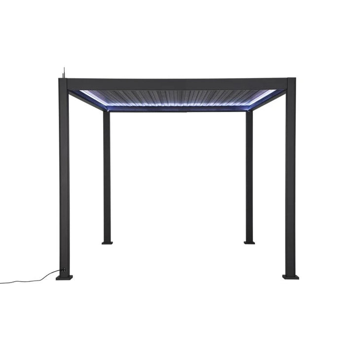 3M x 3M Square NOVA TITAN LED Pergola GREY New 2025 Model NEW