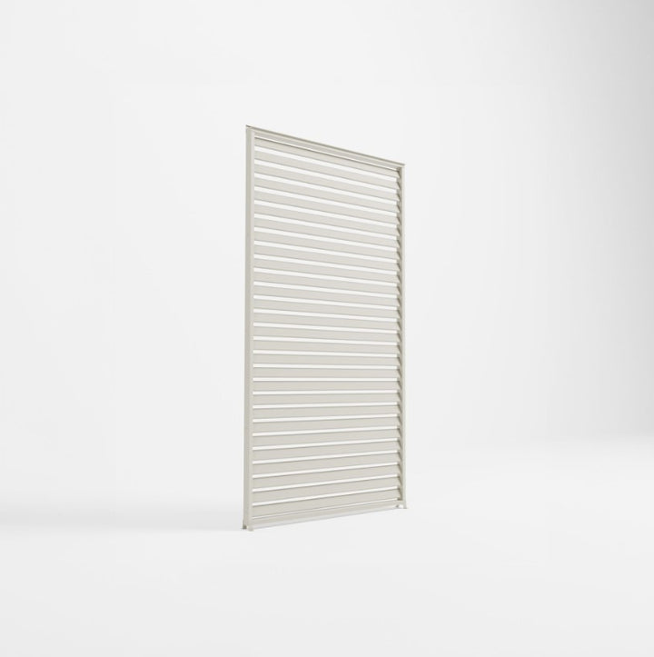 1M NOVA TITAN Aluminium Pergola FIXED WALL - PEBBLE