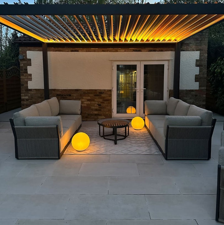 4M x 3M Rectangular NOVA TITAN LED Pergola GREY New 2025 Model NEW