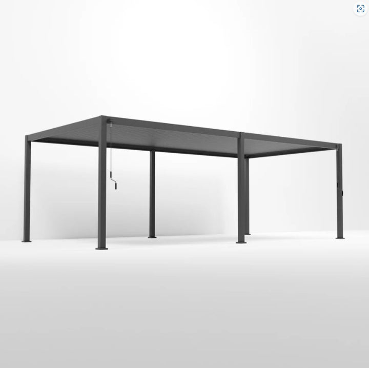 8M x 3M Rectangular NOVA TITAN Pergola GREY New 2025 Model