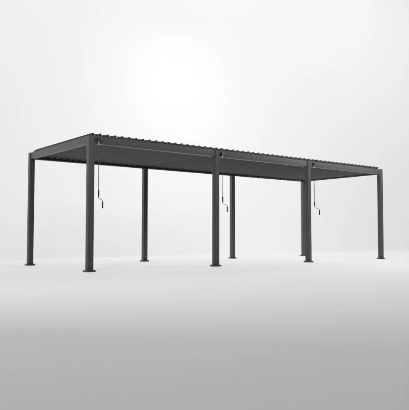 9M x 3M Rectangular NOVA TITAN Pergola GREY New 2025 Model