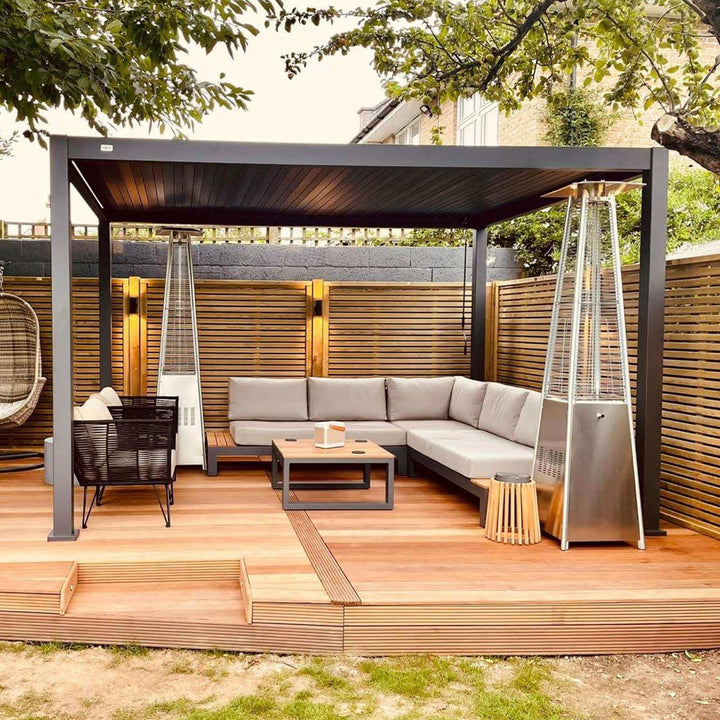 4M x 3M Rectangular NOVA TITAN Pergola GREY New 2025 Model FREE INSTALLATION