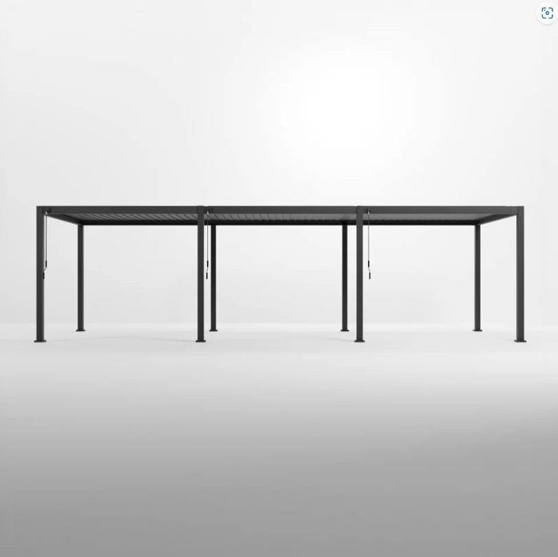 9M x 3M Rectangular NOVA TITAN Pergola GREY New 2025 Model